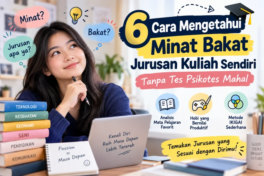 6 cara mengetahui minat bakat jurusan kuliah sendiri tanpa tes psikotes mahal