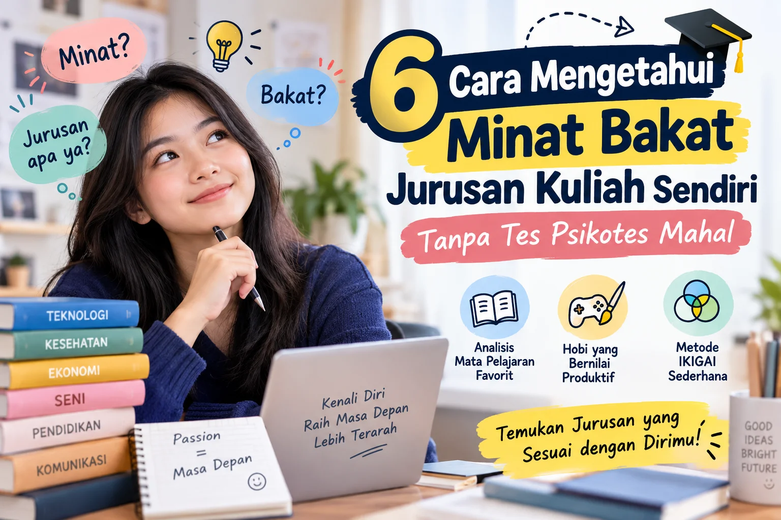6 cara mengetahui minat bakat jurusan kuliah sendiri tanpa tes psikotes mahal